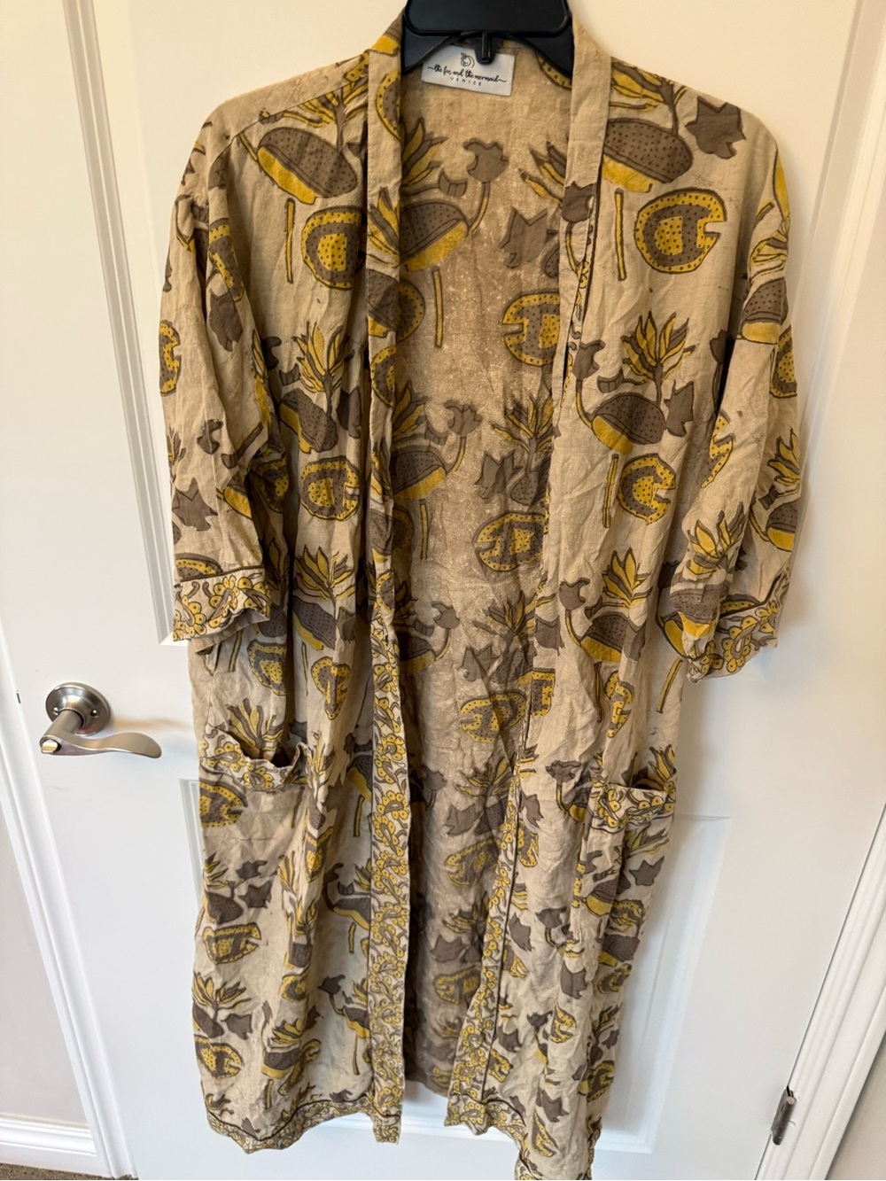 Fox And The Mermaid Printed Robe